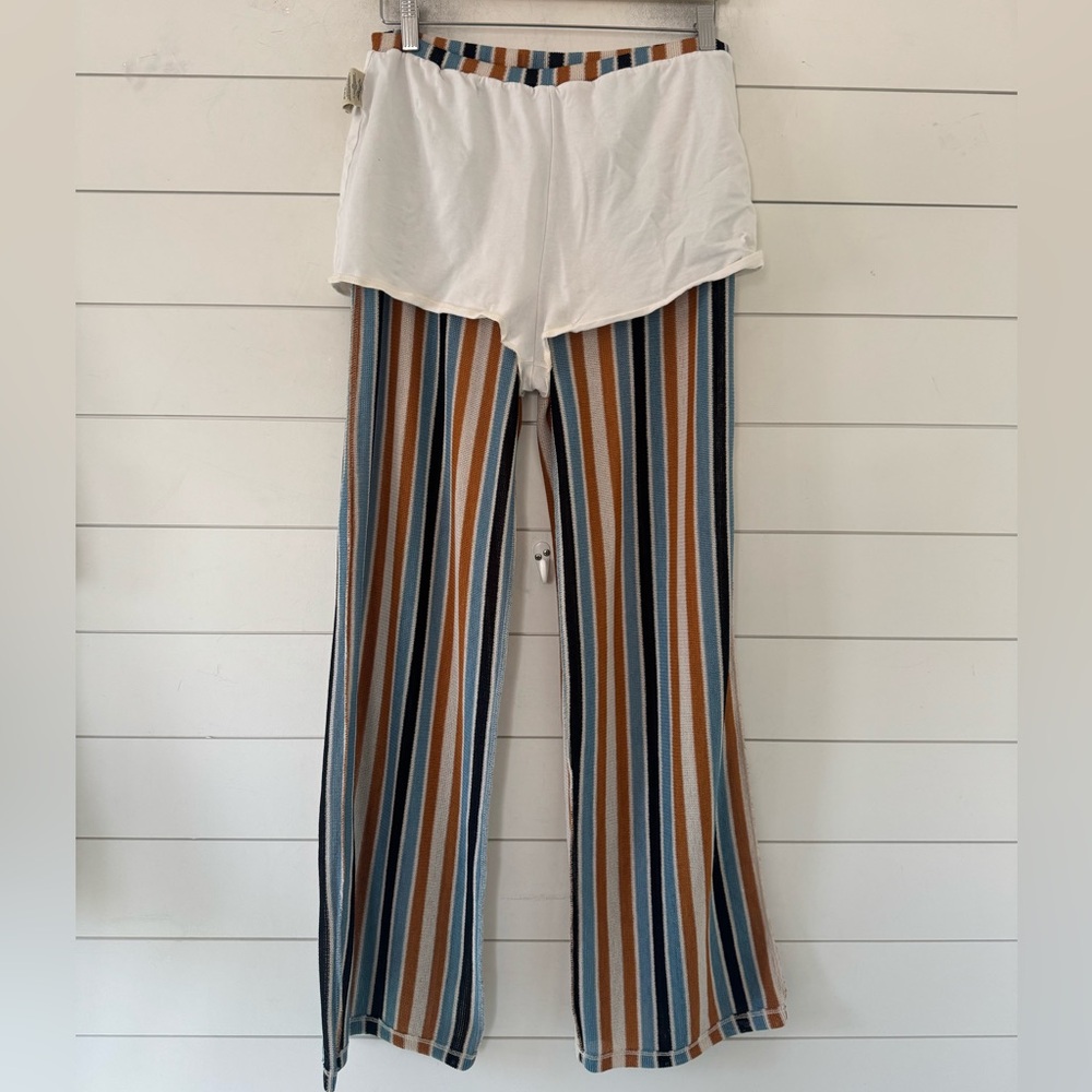 Free People Size S Pants (Bridget Stripe) Costal Beah - Picture 9 of 15